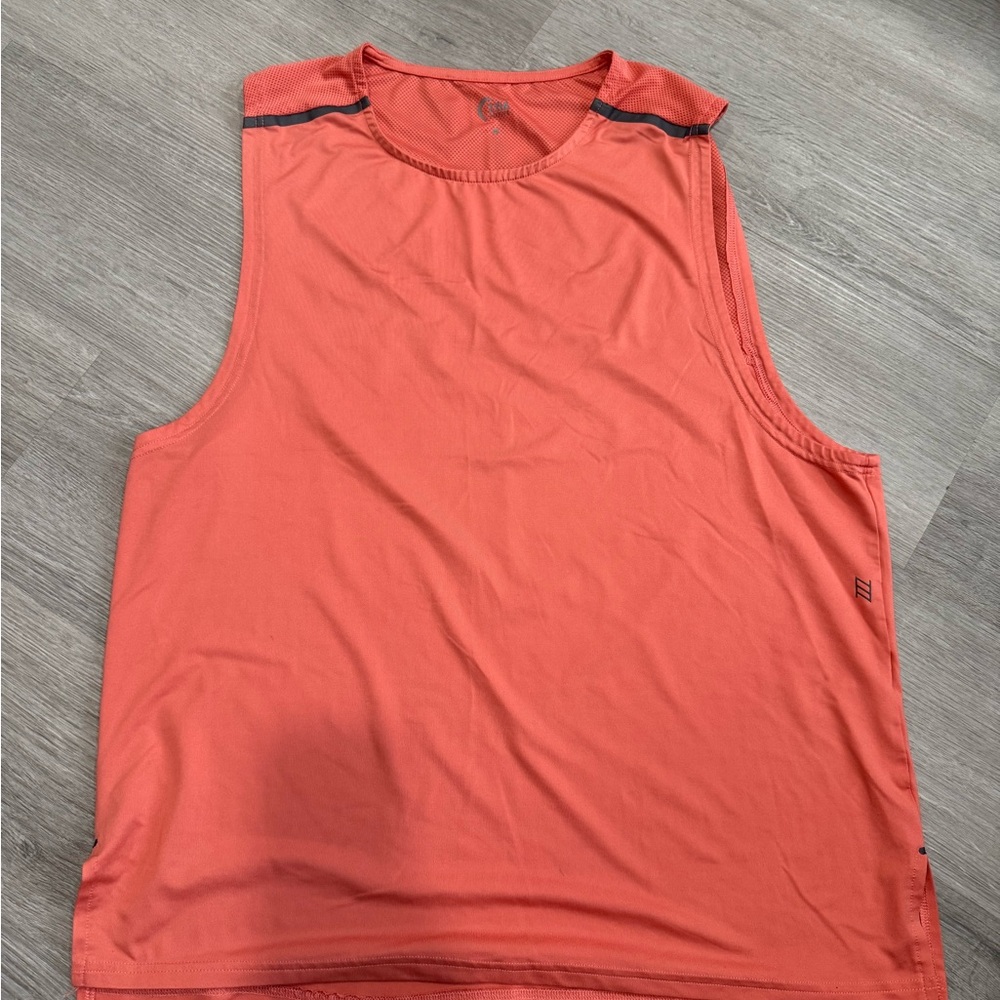 Coral Sleeveless Workout Top